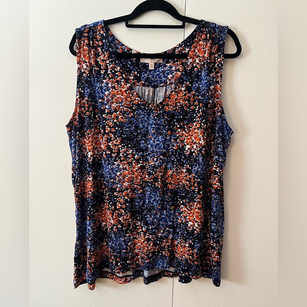 Philosophy Floral Sleeveless Women's Top - Multicolor size 3X